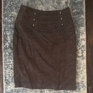 Black Knee-Length Pencil Skirt for Work
